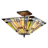 Arts & Crafts Kinsey Semi-Flush Ceiling Fixture