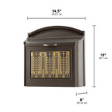 Frank Lloyd Wright Locking Wall Mailbox Dimensions