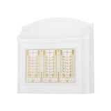 Frank Lloyd Wright Locking Wall Mailbox - White / Gold - Tree of Life