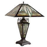 Arts & Crafts Innes 2 Lighted Base Table Lamp