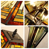 Arts & Crafts Innes 2 Lighted Base Table Lamp Collage