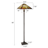 Arts & Crafts Innes 2 Floor Lamp Dimensions