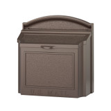 Modern Locking Wall Mailbox - Bronze