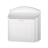 Modern Locking Wall Mailbox - White