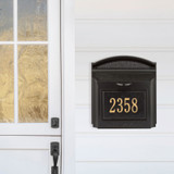 Modern Custom Locking Wall Mailbox Style Shot - Black