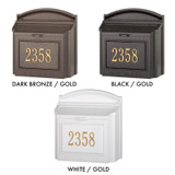 Modern Custom Locking Wall Mailbox Color Swatch