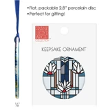 Frank Lloyd Wright Waterlilies Porcelain Keepsake Ornament