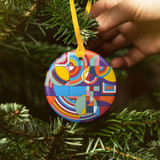 Frank Lloyd Wright Hoffman Rug Porcelain Keepsake Ornament