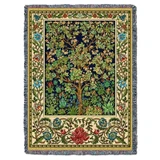 William Morris Strawberry Thief Tapestry Throw Blanket