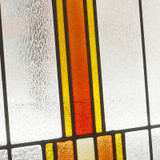 Arts and Crafts Prairie Window Art Glass Panel