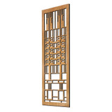 Frank Lloyd Wright Dana Window Wood Art Screen Wall Panel Angled