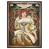 Alphonse Mucha Reverie Stained Glass
