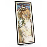 Alphonse Mucha Feather Stained Glass