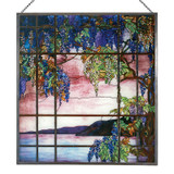 Tiffany View of Oyster Bay Stained Glass Panel