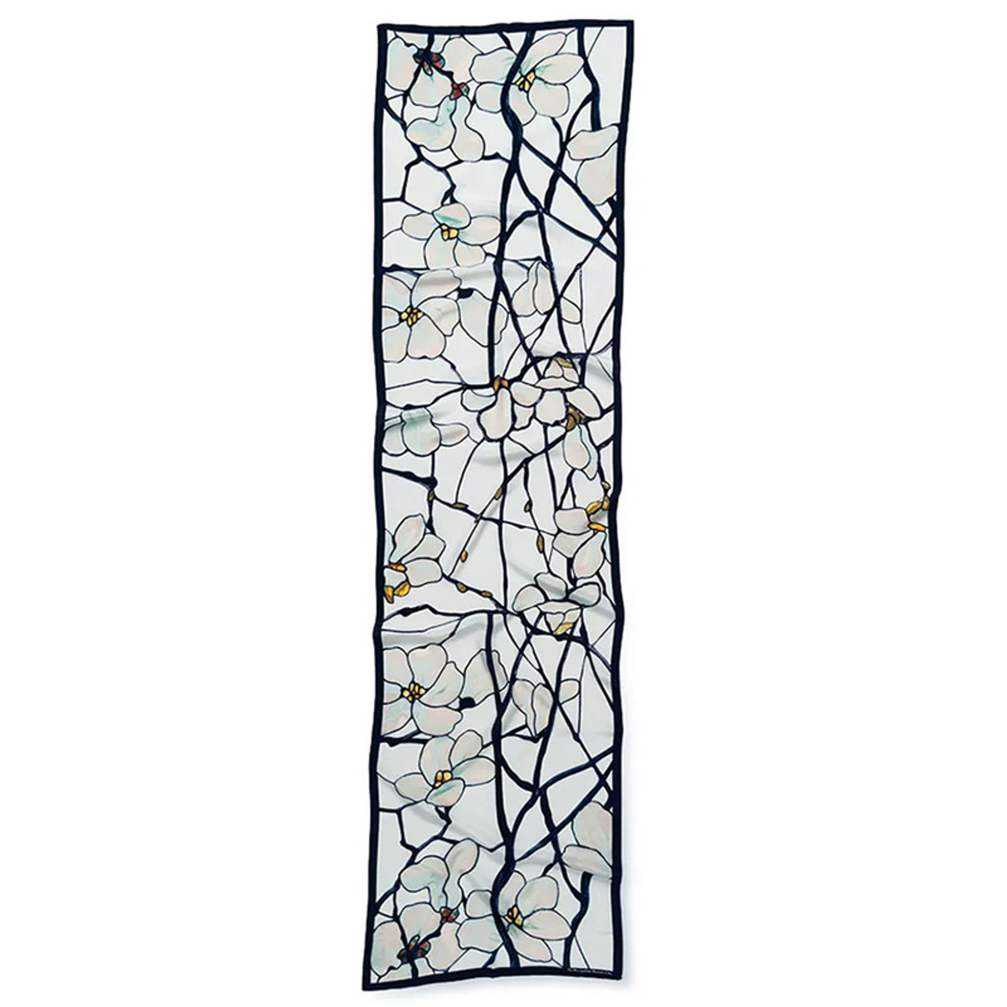 Louis C. Tiffany White Magnolia Scarf