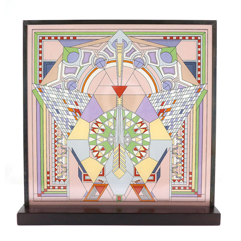 Frank Lloyd Wright Imperial Hotel Peacock Rug Stained Glass