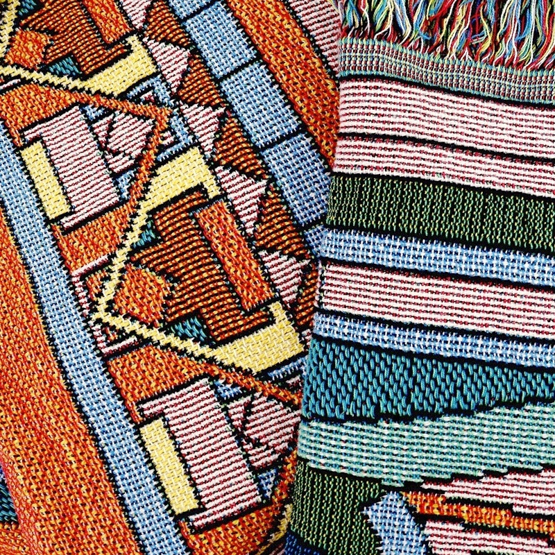 Frank Lloyd Wright Imperial Peacock Tapestry Throw