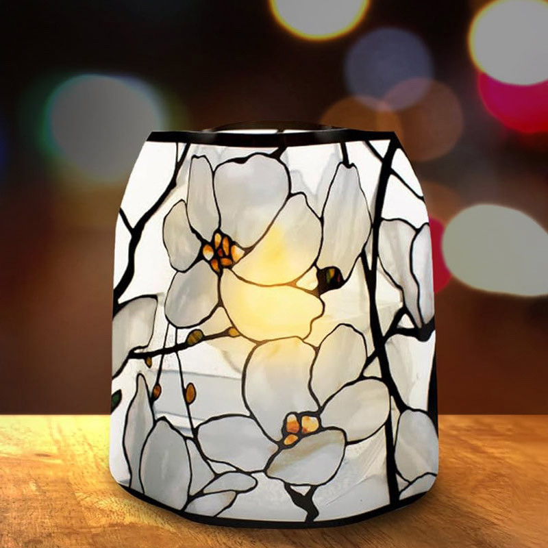 Modgy Louis C. Tiffany Magnolia Luminaries - Set of Four