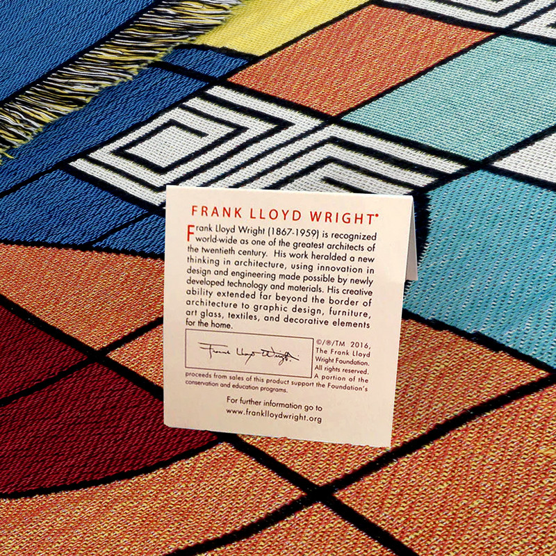 Frank Lloyd Wright Hoffman Carpet Tapestry Throw