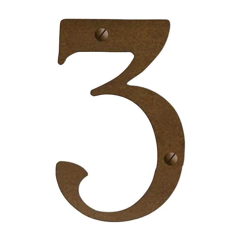 Pasadena Brass House Numbers 6"