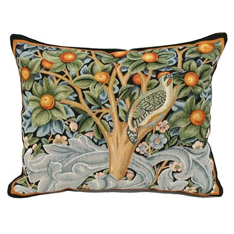 William Morris Chrysanthemum Green Tapestry Pillow- 18 inch square – Modern  Bungalow