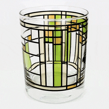 Frank Lloyd Wright Oak Park Skylight Green DOF Tumbler 360
