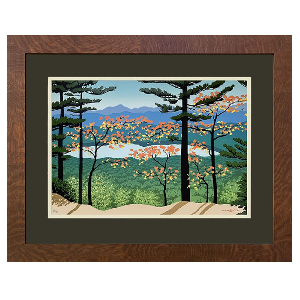 Laura Wilder Mountain View Limited Edition Framed Matted