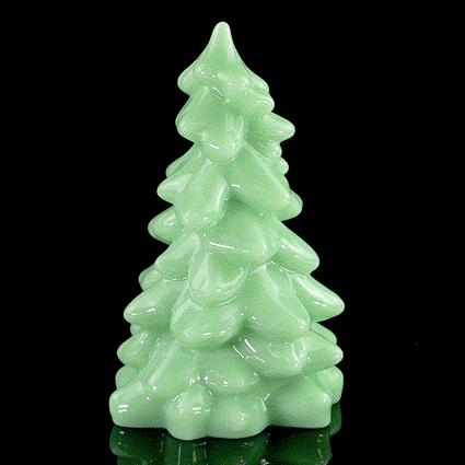 Mosser Glass Christmas Tree - Jadeite 8"  