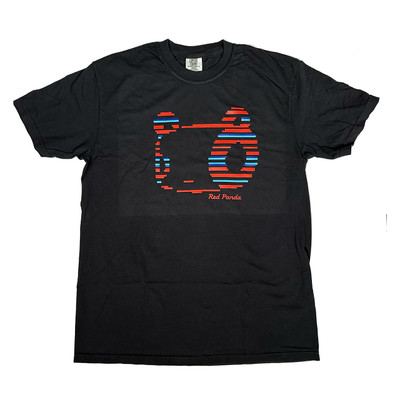 Digital Panda Face T-Shirt - Black
