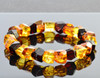 Mens Amber Beaded Bracelet