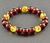 Mens Amber Beaded Bracelet
