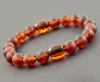 Mens Amber Beaded Bracelet
