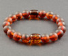 Mens Amber Beaded Bracelet