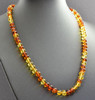 Mens Amber Beaded Necklace
