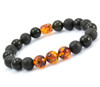 Mens Amber Beaded Bracelet