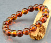 Mens Amber Beaded Bracelet