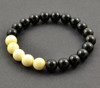 Mens Amber Beaded Bracelet
