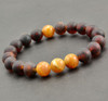 Mens Amber Beaded Bracelet
