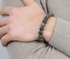 Mens Amber Beaded Bracelet