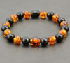 Mens Amber Beaded Bracelet