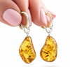 Natural Amber Earrings