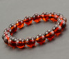 Mens Amber Beaded Bracelet