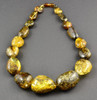 Green Baltic Amber Necklace 