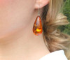 Large Amber Earrings
