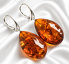 Large Amber Earrings