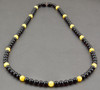Mens Amber Beaded Necklace