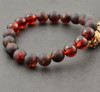Mens Amber Beaded Bracelet