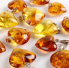 Amber Heart Pendant