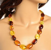 Amber Beaded Necklace 