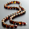 Mens Amber Beaded Necklace